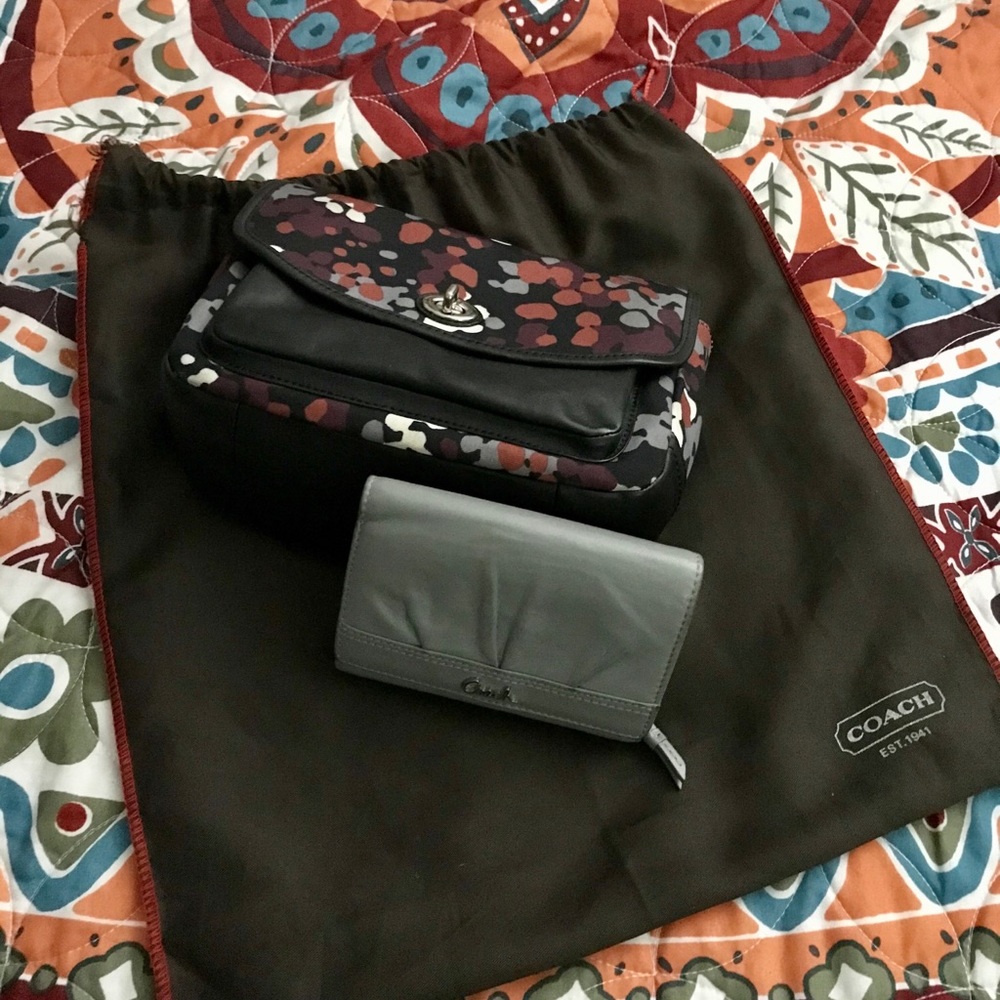 Coach Park Splatter Print Crossbody Bag